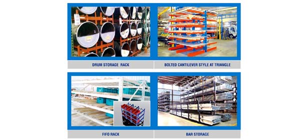 FIFO Rack Bar Storage Cantilever Rack Drum Storage Rack