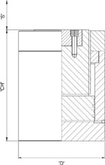 Hydraulic Jack Threaded Ram Load Return